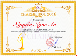 GIẢI MISS CHARME 2018