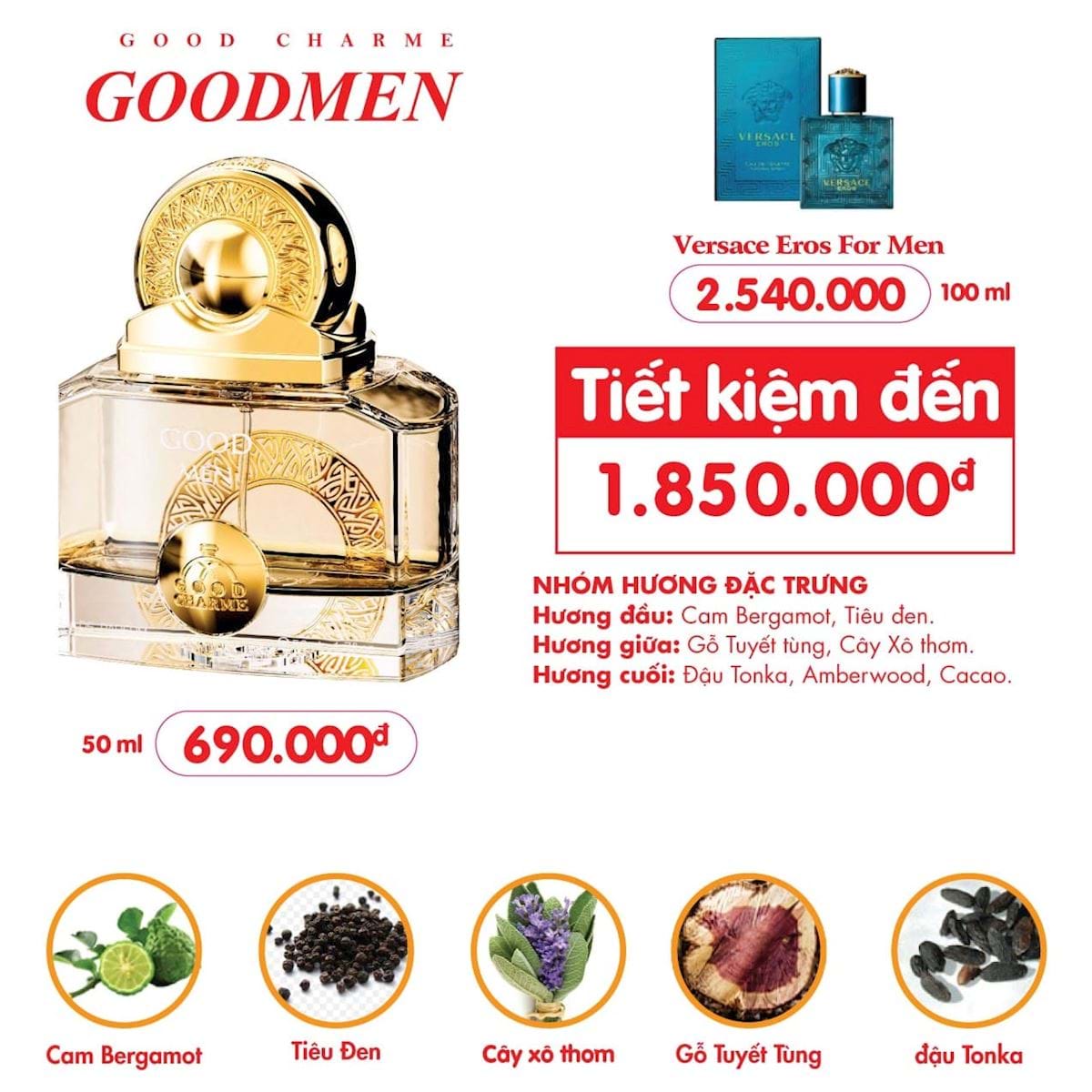 Charme Good Men 50ml (Màu Vàng)