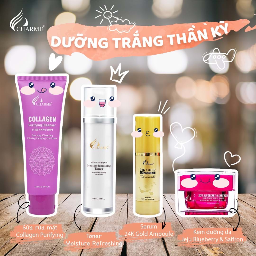 Sữa Rửa Mặt Charme Collagen Purifying 120ml