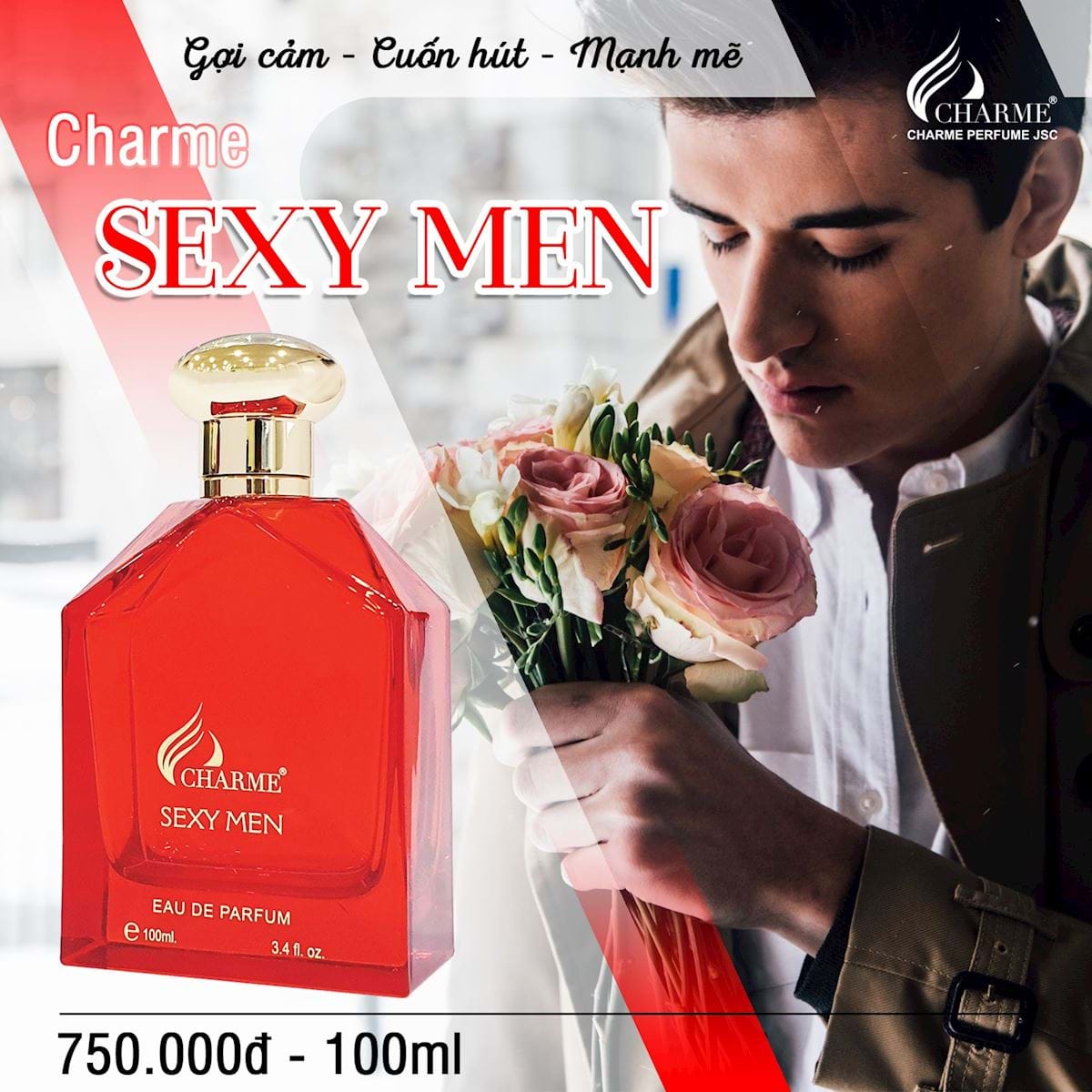 Mùi hương nam tính đầy cuốn hút, làm say mê biết bao cô gái, đưa họ vào cảm giác say tình. Một chai nước hoa quyến rũ bậc nhất tại Charme Perfume sẽ không làm bạn thất vọng.