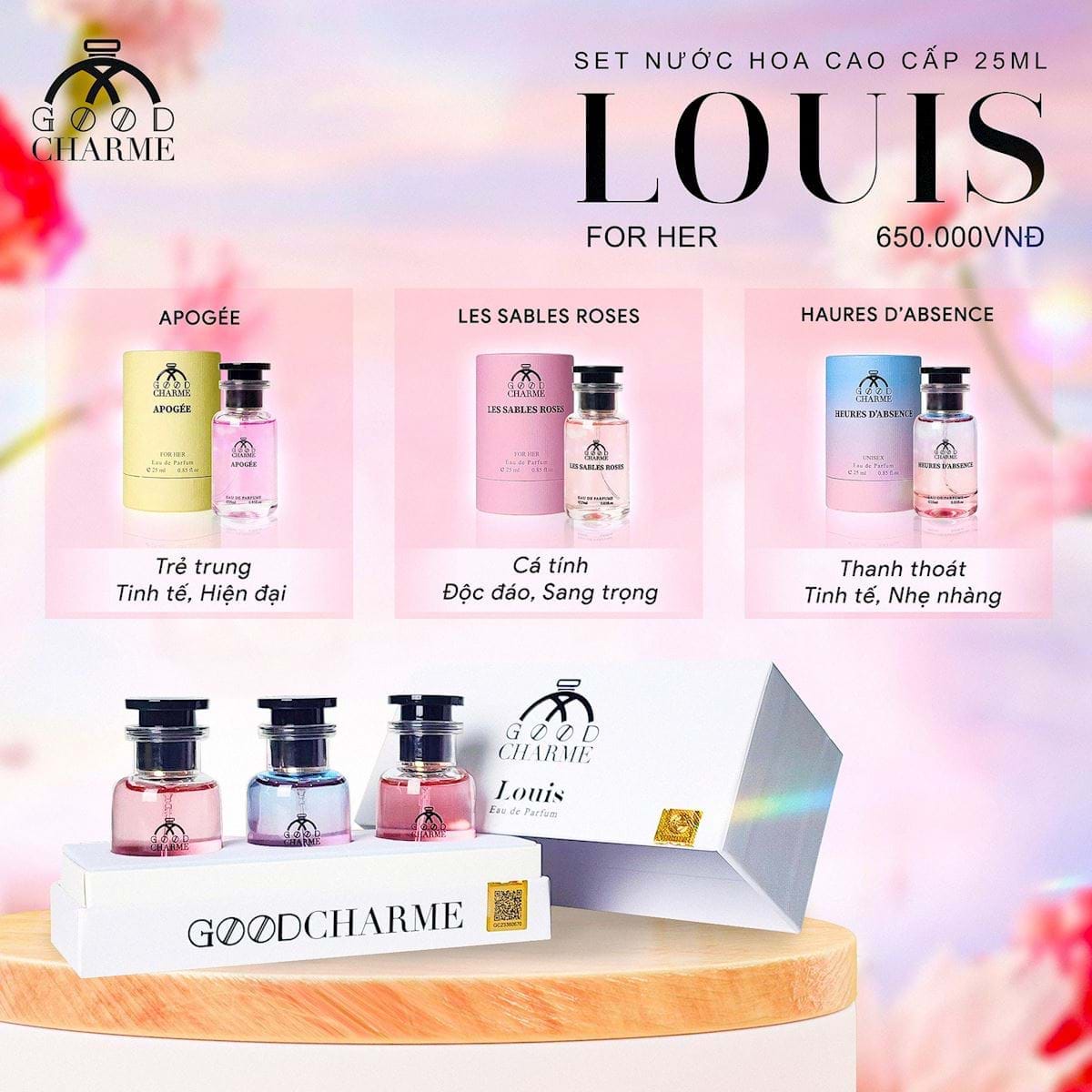 Set Nước Hoa Goodcharme Louis Cho Nữ