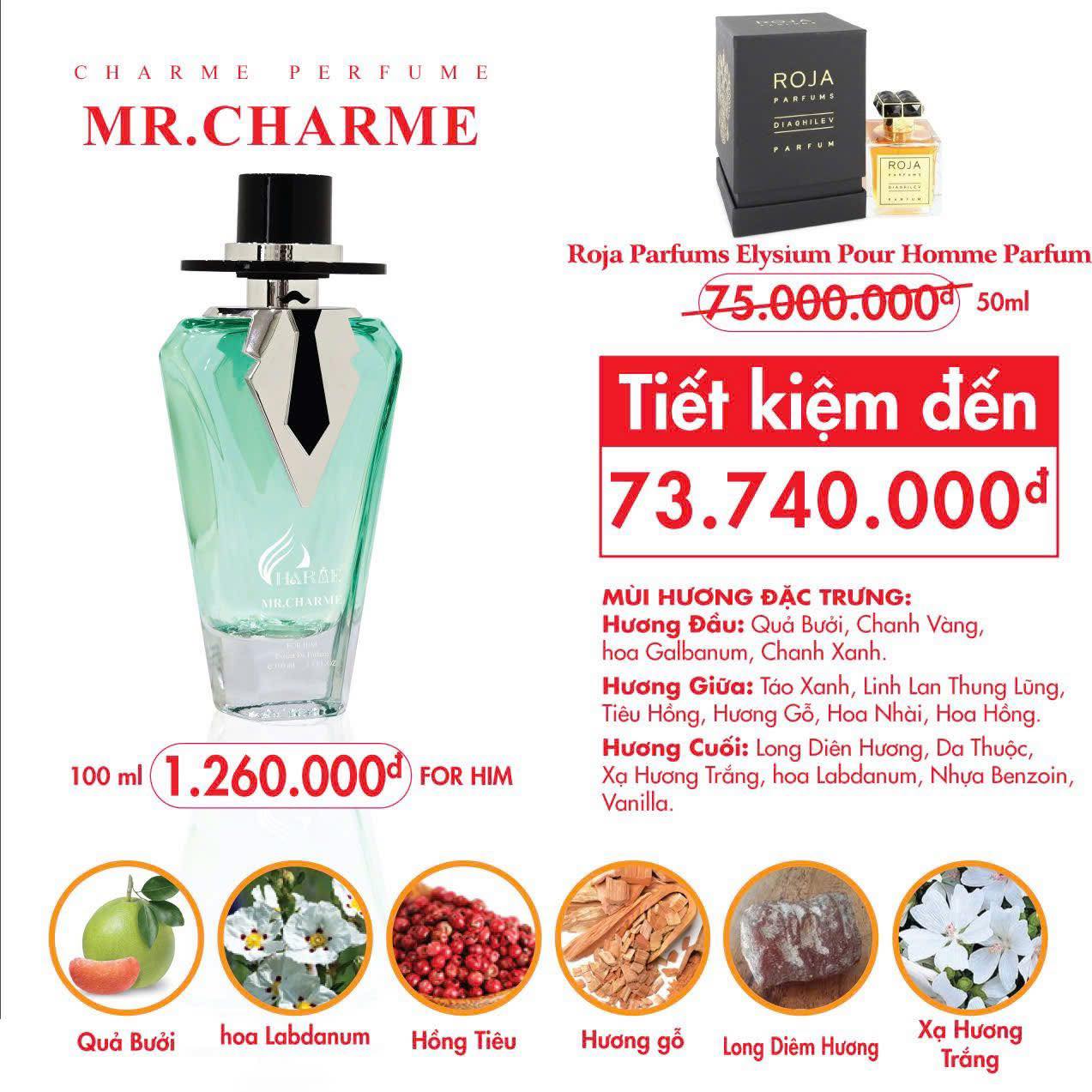 Charme Mr.Charme 100ml New 2024