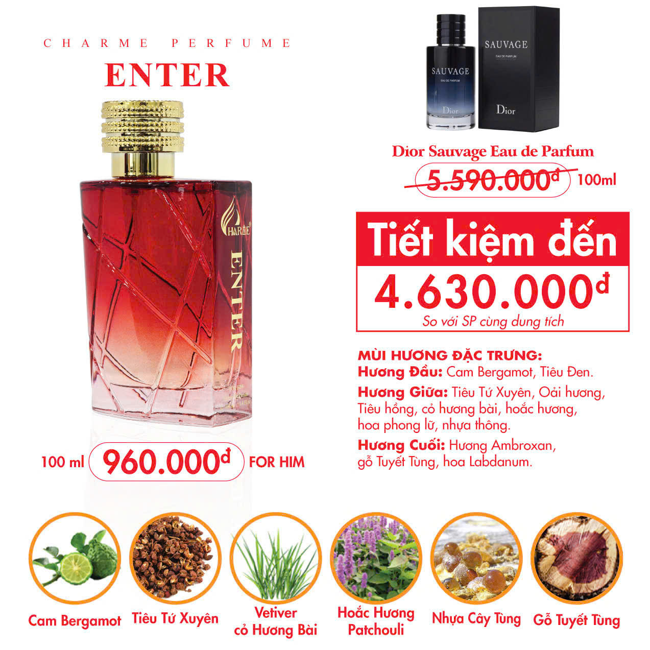 Charme Enter 100ml New 2026