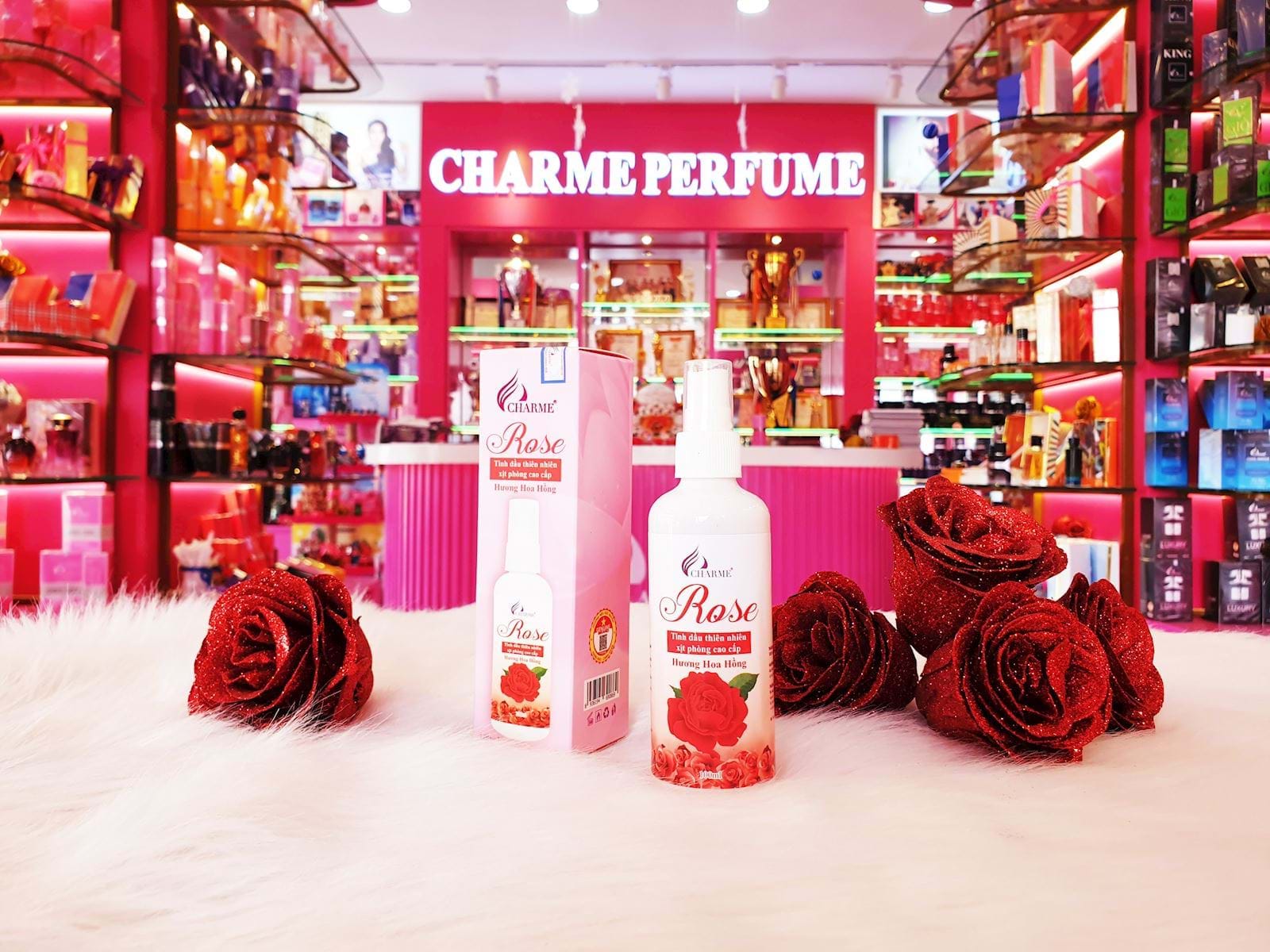 Tinh Dầu Xịt Phòng Charme Hương Hoa Hồng