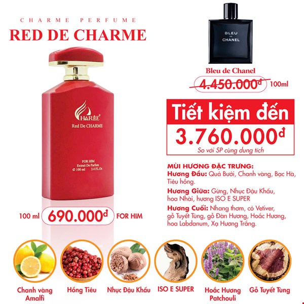 Charme Red De Charme 100ml