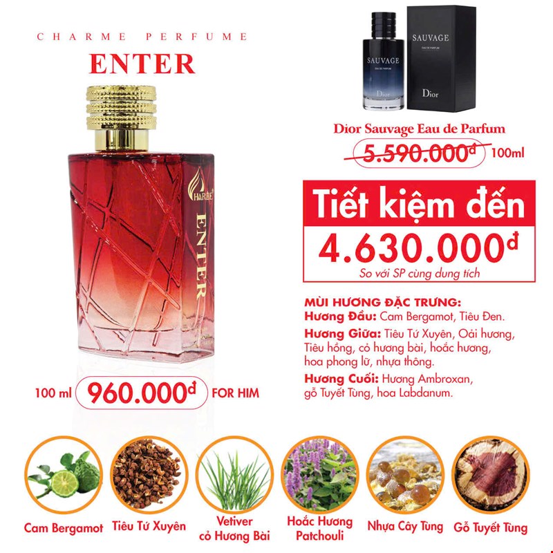 Charme Enter 100ml New 2026